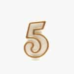 Numeral 5 +$2.50