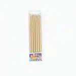 Long Pearl Gold Candles - Pack of 12 +$8.90