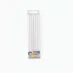 Long Pearl White Candles - Pack of 12 +$8.90